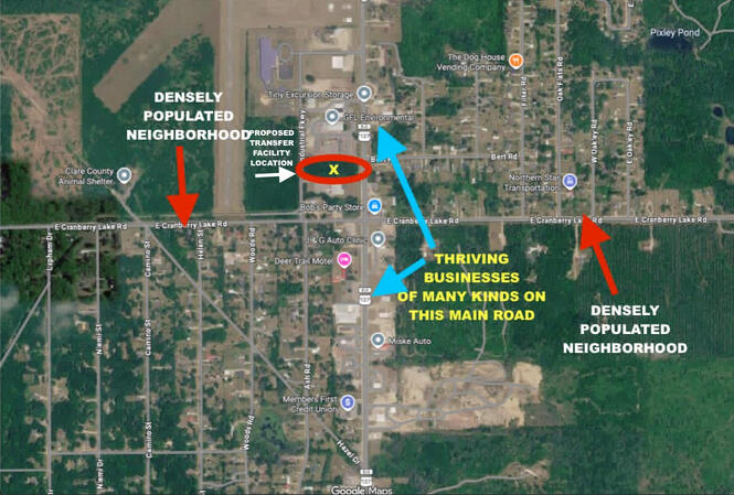 There are approximately 1,000 residences within about a mile as the crow flies from this proposed site! There are more neigbhorhoods just to the north of what is in this photo. There are approximately 1,000 residences within about a mile as the crow flies from this proposed site! There are more neigbhorhoods just to the north of what is in this photo.